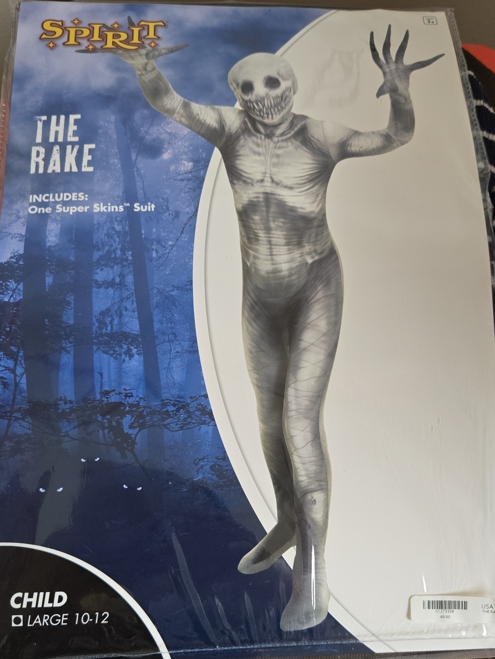 Spirit Halloween The Rake Child Skinsuit Costume Halloween Costume Boys Large
